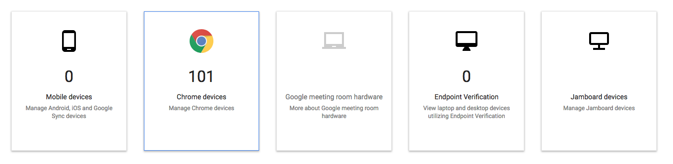 Google device managment